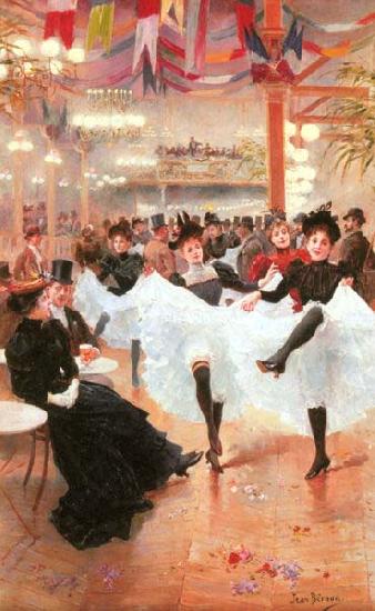 Jean Beraud Le Cafe de Paris oil painting image